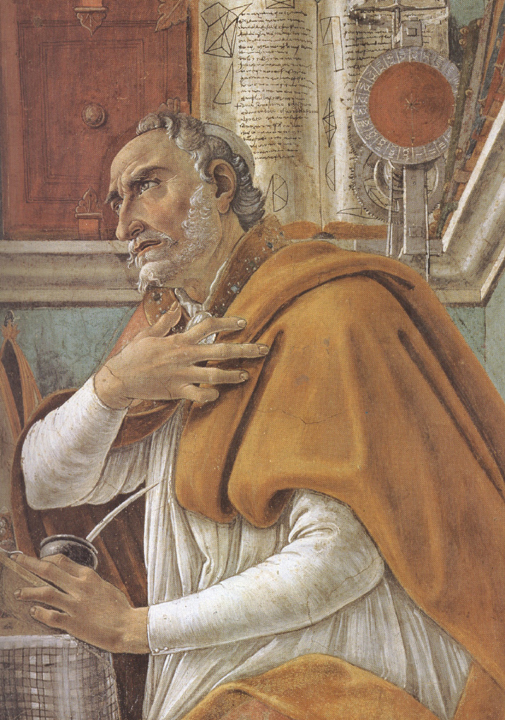 Sandro Botticelli Details of  St Augustine in his Study (mk36)